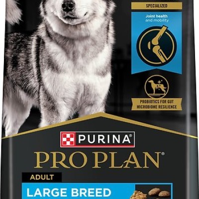 Purina Pro Plan Large Breed Shredded Blend Chicken &amp; Rice Formula Dry Dog Food, 15.4-kg bag