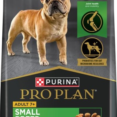 Purina Pro Plan Small Breed Adult 7+ Shredded Blend Chicken &amp; Rice Formula Dry Dog Food, 2.72-kg bag